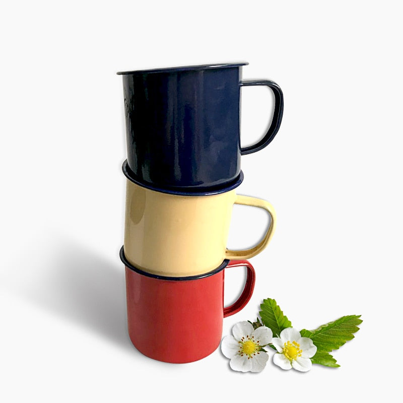 Nostalgic Metal Coffee Mug