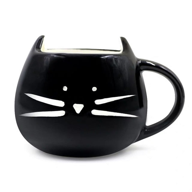 Cat Design Ceramic Coffee Mug