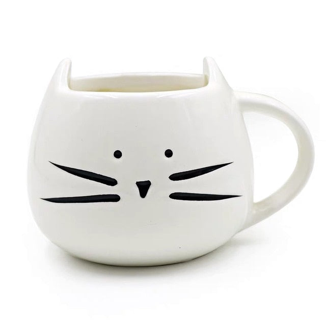Cat Design Ceramic Coffee Mug