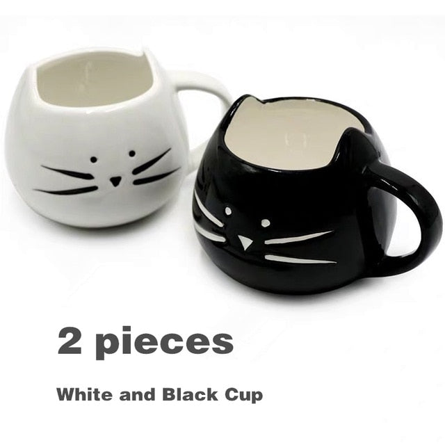 Cat Design Ceramic Coffee Mug