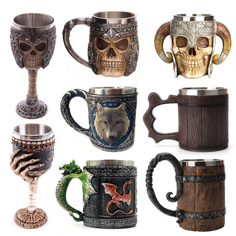 Viking Skull Coffee Mug