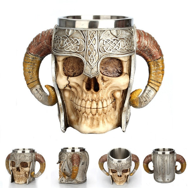 Viking Skull Coffee Mug